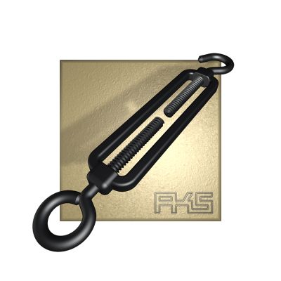 SPANNDRAHTSCHLOSS M5 / SCHWARZ-EDELSTAHL