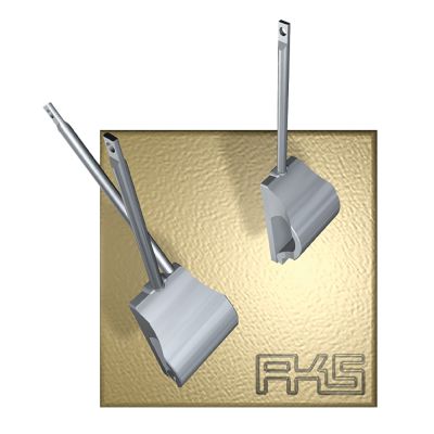 TRÄGERELEMENT FÜR DACHRINNEN (RUNDE FORM)